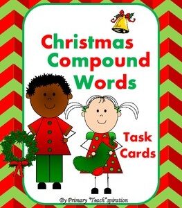 Compound Words ~ Task Cards for Christmas