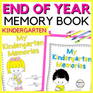 End of Year Memory Book Last Week of School Activities Kindergarten