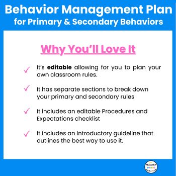Free Behavior Management Plan and Templates - Image 3