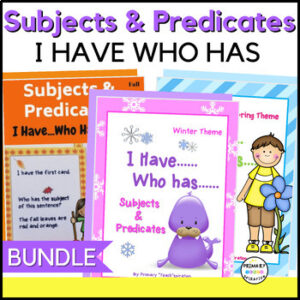 Subjects and Predicates Bundle I Have Who Has Games