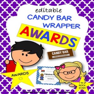 End of Year Awards Certificates Awards Day Superlatives_Candy Wrapper Awards