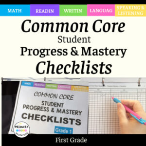 Common Core Standards Checklists_Editable - 1st Grade Math & ELA