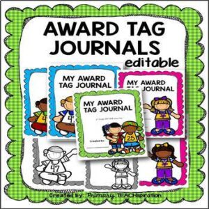 AWARD TAGS BOOK FOR AWARD TAGS {EDITABLE}