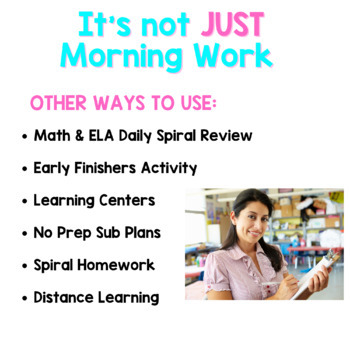 2nd Grade Morning Work Math and ELA Daily Spiral Review UNIT 4 - Image 3