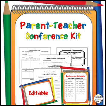 Parent-Teacher Conference Forms ~ Editable