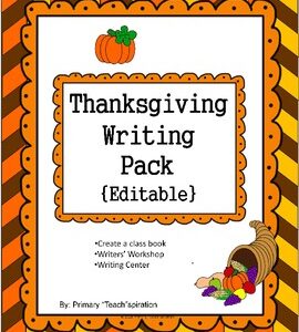 Seasonal Writing Activities | Thanksgiving